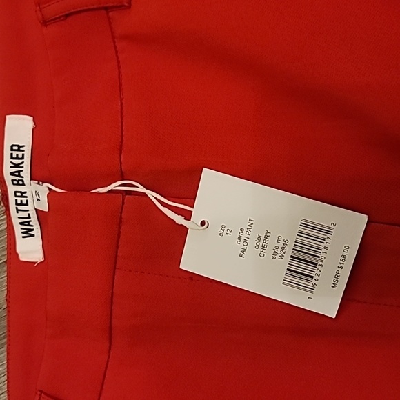 Walter Baker Women's Red Falon Stretch-twill Bootcut Pants - Picture 9 of 10